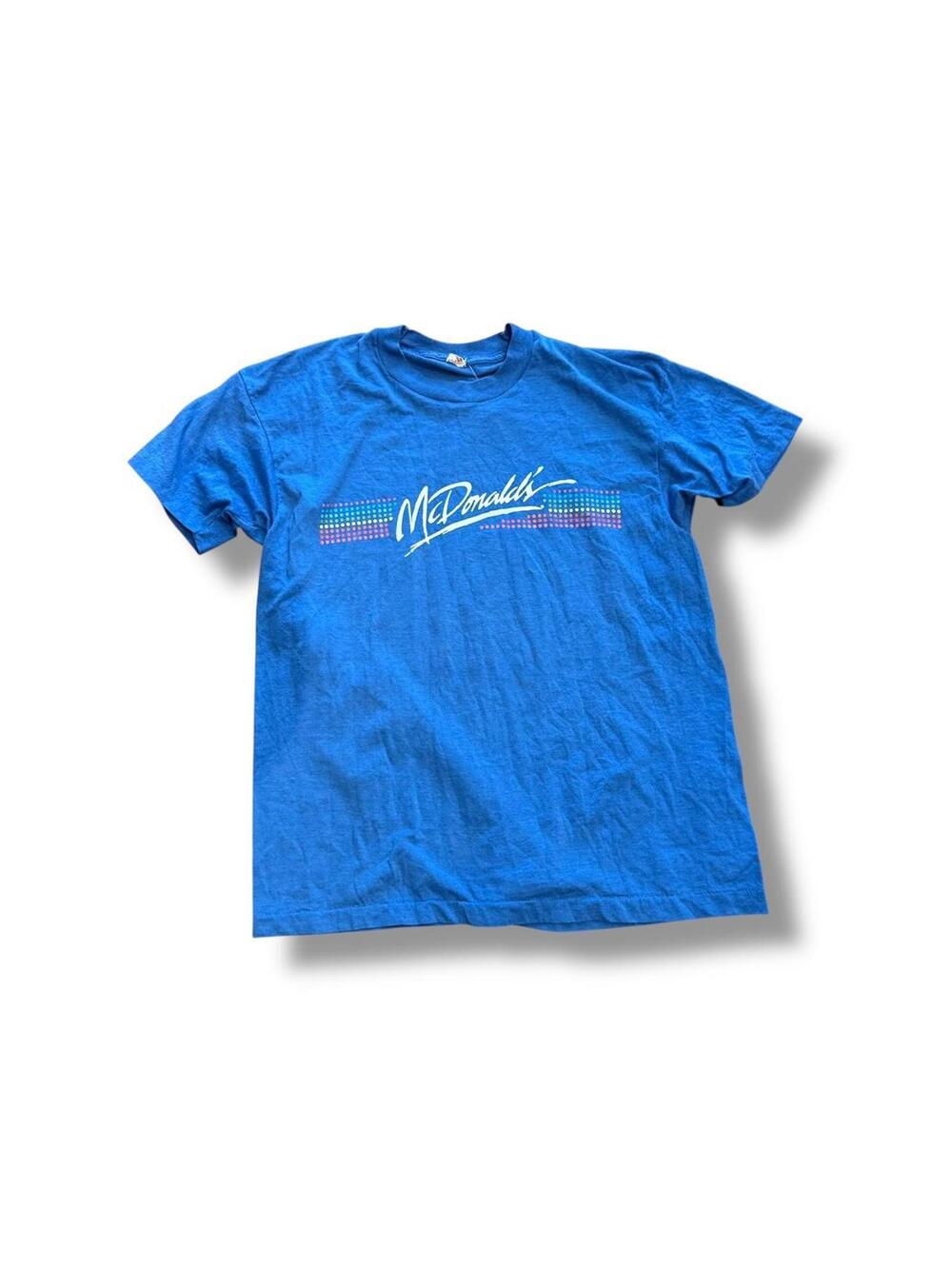 Vintage Blue Mcdonald's Logo Tee